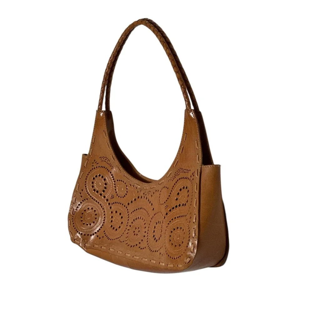 Western Purse Hand Made Medium Natural Cowgirl Rodeo‎ Ranch Vintage Y2K